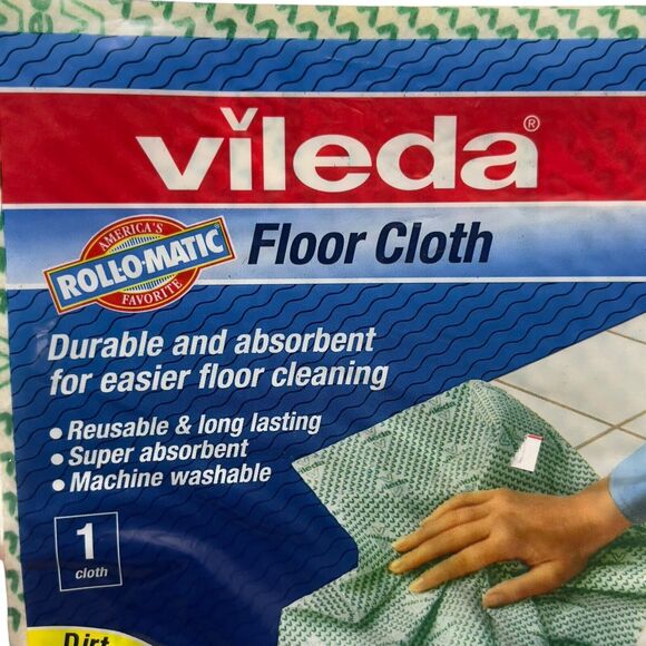 Vintage 1998 Vileda Roll-O-Matic Floor Cloths Machine Washable Germany Lot of 9 - Picture 5 of 7